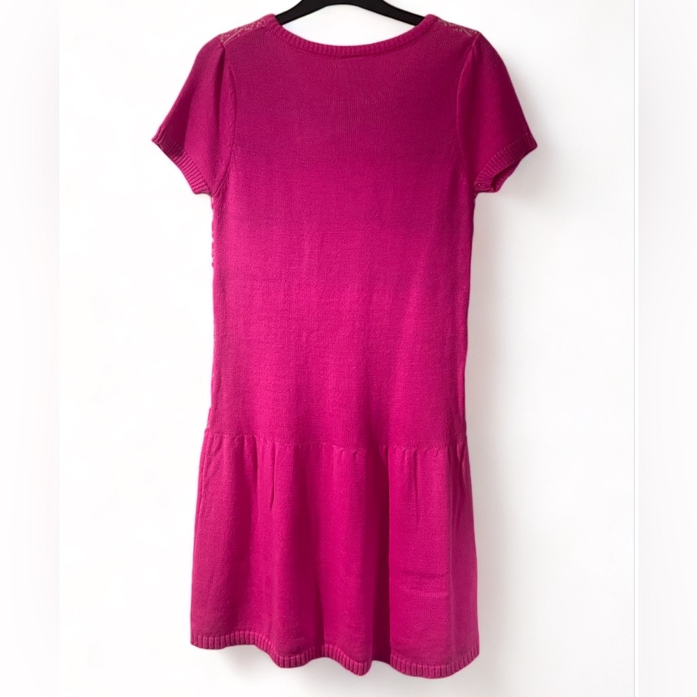 nickelodeon JoJo Siwa Girls Pink Short Sleeve Bow Sweater Dress Size XL/XG14-16 - Picture 2 of 13